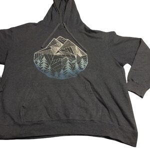 Gray Graphic Hoodie for Men